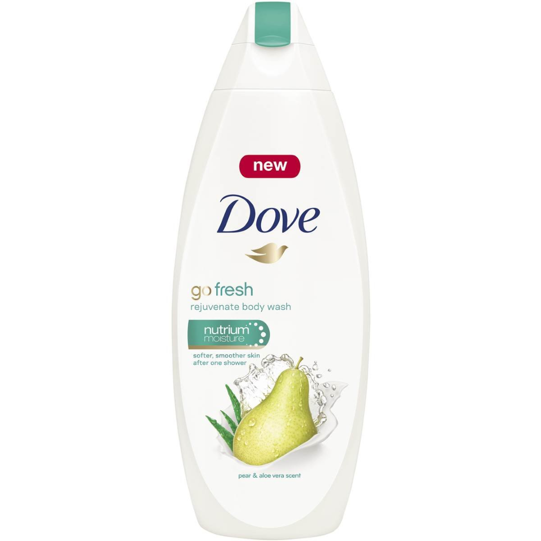 DOVE BODY WASH G/FRESH PEAR & ALOEVERA 500ML